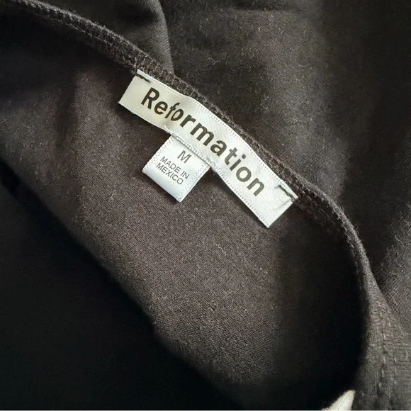 Reformation black and white Nelle Knit Midi Tank Dress, Medium - Picture 13 of 16